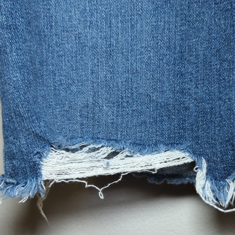 Joe's Jeans Distressed Denim Skirt w/Pockets - Picture 5 of 9